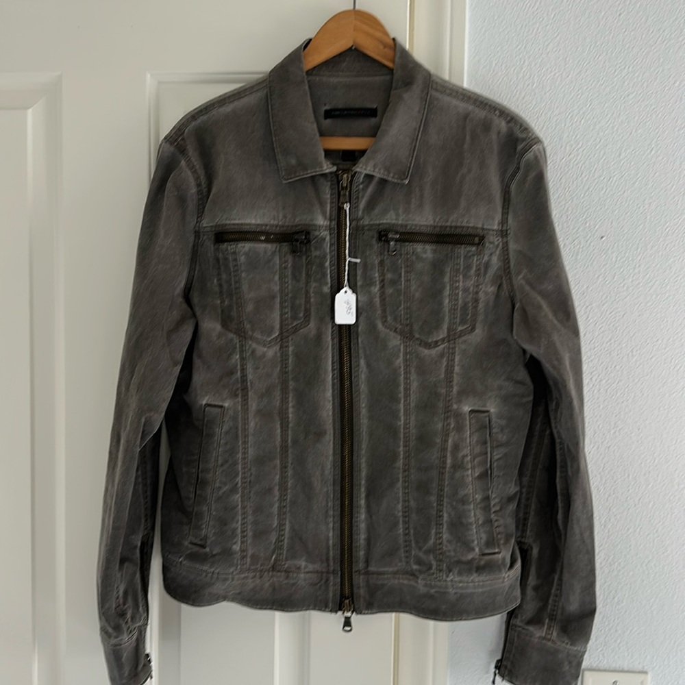 John Varvatos Jacket — Olive Green, Medium